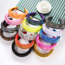 Load image into Gallery viewer, Hot selling flash diamond broad brim headband
