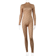 Load image into Gallery viewer, Fashion Letter Print Long Sleeve Jumpsuit（AY1833）
