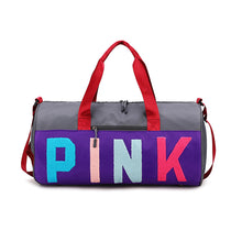 Load image into Gallery viewer, PINK color-blocking shoulder bag (normal product, non-brand)
