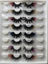 Load image into Gallery viewer, Color Mink Hair False Eyelashes (1pair ) AH5058
