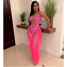 Load image into Gallery viewer, Sexy solid color mesh two-piece set（AY1807）
