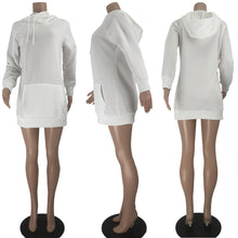 Load image into Gallery viewer, Hooded plus fleece sweater dress（AY1656）
