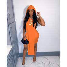 Load image into Gallery viewer, Hooded Vest shorts letter embroidered suit AY2043
