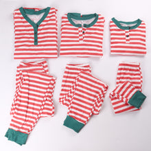 Load image into Gallery viewer, Christmas parent-child striped long sleeve suit（AY1512）
