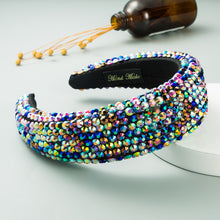Load image into Gallery viewer, Hot selling flash diamond broad brim headband
