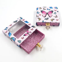 Load image into Gallery viewer, Hot sale butterfly printing false eyelashes packaging box
