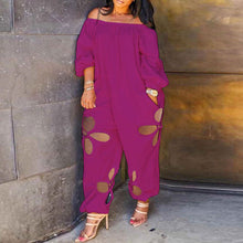 Load image into Gallery viewer, Hook flower oversize jumpsuit (AY2438)
