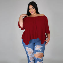 Load image into Gallery viewer, Cotton sleeve stretch irregular T-shirt AY1091
