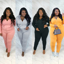 Load image into Gallery viewer, fashion solid color long-sleeved casual suit（AY1372)
