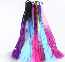 Load image into Gallery viewer, Hot selling synthetic color three-strand ponytail head rope（AH5054）
