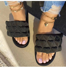 Load image into Gallery viewer, Thick soled love Velcro slippers HPSD260
