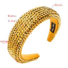 Load image into Gallery viewer, Hot selling flash diamond broad brim headband
