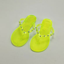 Load image into Gallery viewer, Candy color crystal flip flops(HPSD076)
