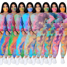 Load image into Gallery viewer, Tie-dye fashion long sleeve casual suit（AY1302）
