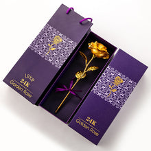 Load image into Gallery viewer, Valentine&#39;s Day Imitation Gold Foil Rose Gift Box
