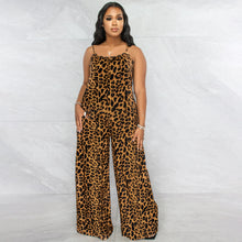 Load image into Gallery viewer, Leopard Print Suspender Jumpsuit（AY2315）
