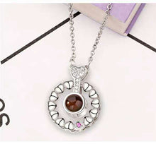 Load image into Gallery viewer, Hot selling Valentine&#39;s Day One Hundred Languages I Love You Projection Necklace
