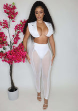 Load image into Gallery viewer, Mesh tank top two piece suit AY2117
