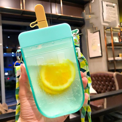 Hot sale cute fruit popsicle type water cup portable