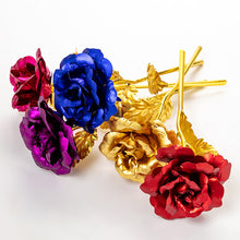 Load image into Gallery viewer, Valentine&#39;s Day Imitation Gold Foil Rose Gift Box
