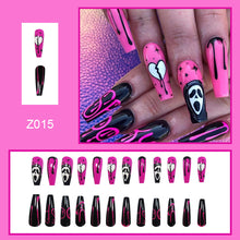 Load image into Gallery viewer, Halloween Ghost Face Blood Drop Long Ballet Nails（AE4114）

