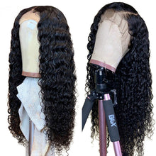 Load image into Gallery viewer, Human hair water wave lace frontal wigs 13*4 wigs(AH5032)
