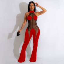 Load image into Gallery viewer, Solid color mesh stitching sexy jumpsuit AY2712
