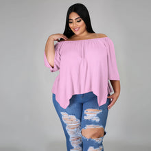 Load image into Gallery viewer, Cotton sleeve stretch irregular T-shirt AY1091
