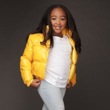 Load image into Gallery viewer, Children&#39;s trendy shiny cotton jacket（AY1418）
