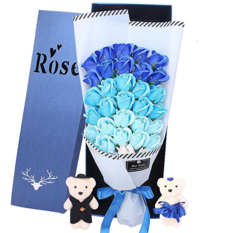 Valentine's Day gradient 33 roses bouquet gift box（AE4084）