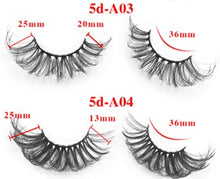 Load image into Gallery viewer, Five pairs set with extended false eyelashes
