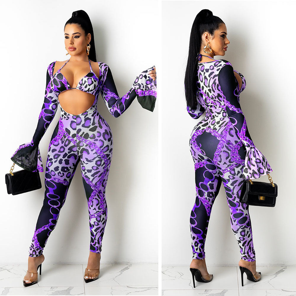Net yarn printing suit AY1213