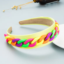 Load image into Gallery viewer, Fashion color chain macaron headband（AE4055）
