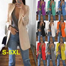 Load image into Gallery viewer, Solid color slim fit blazer（AY1264)

